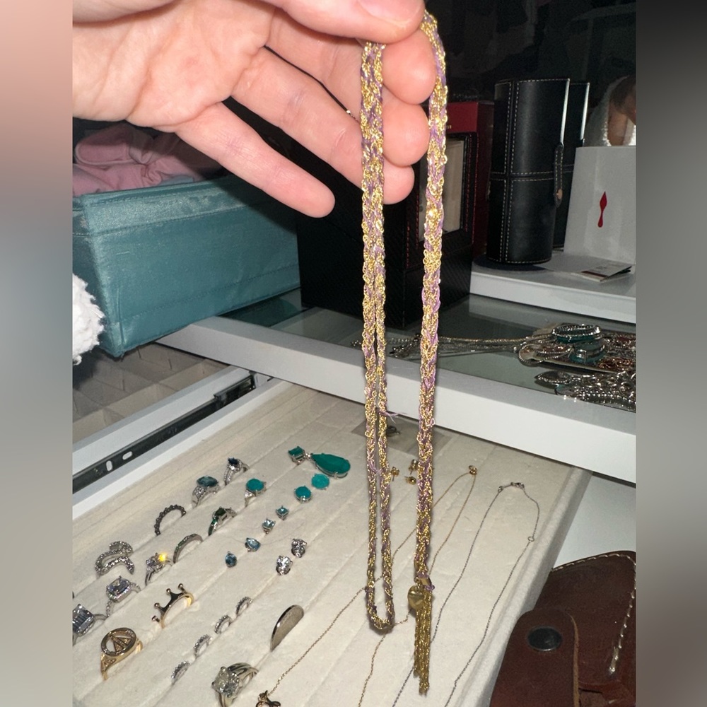 Goldstone Chain Necklace